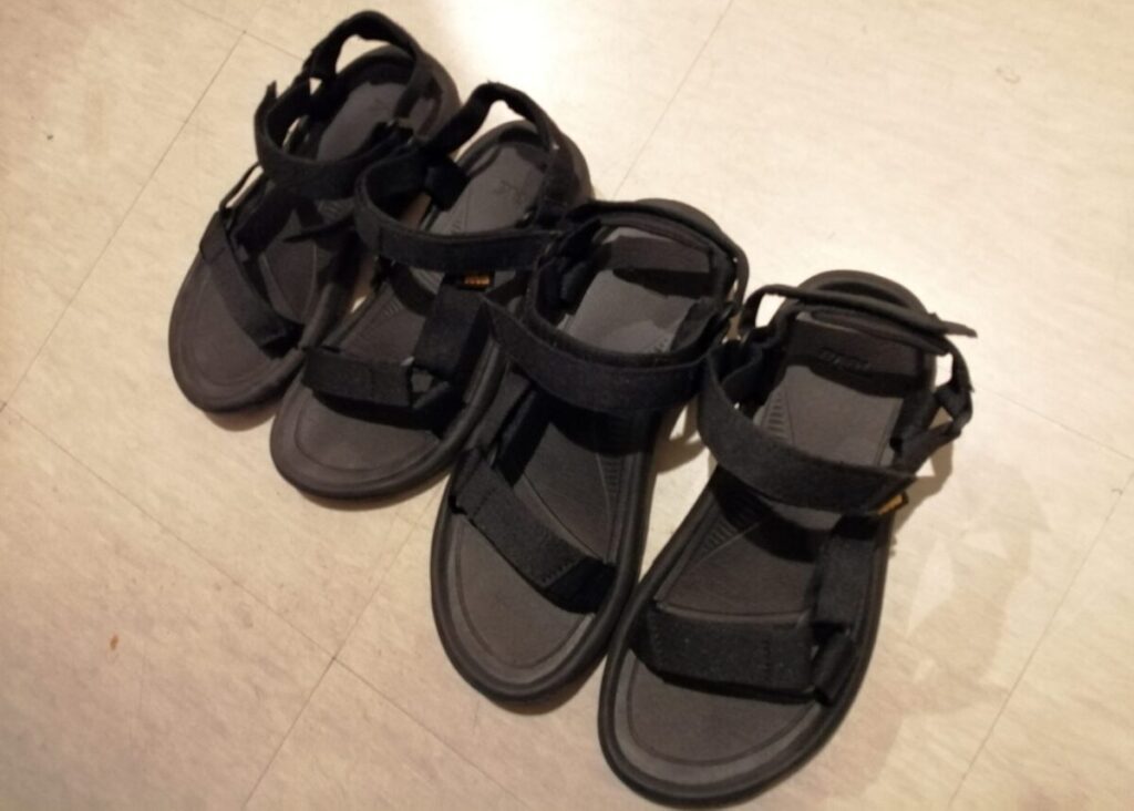 teva のペアルック